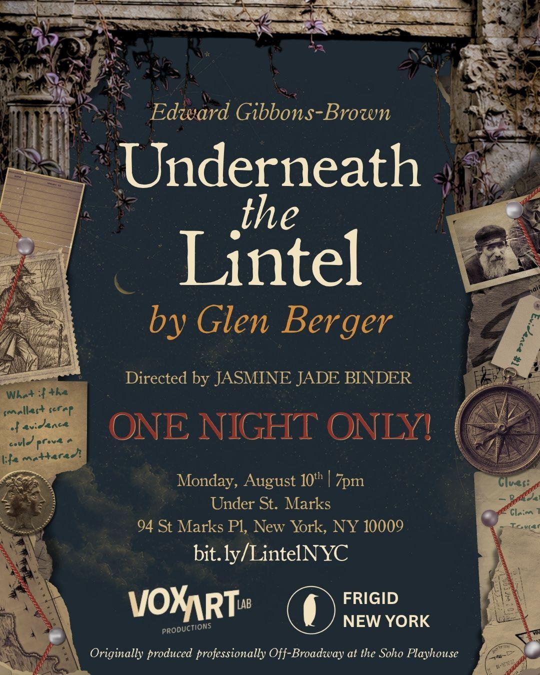 Underneath the Lintel: One Night Only in New York