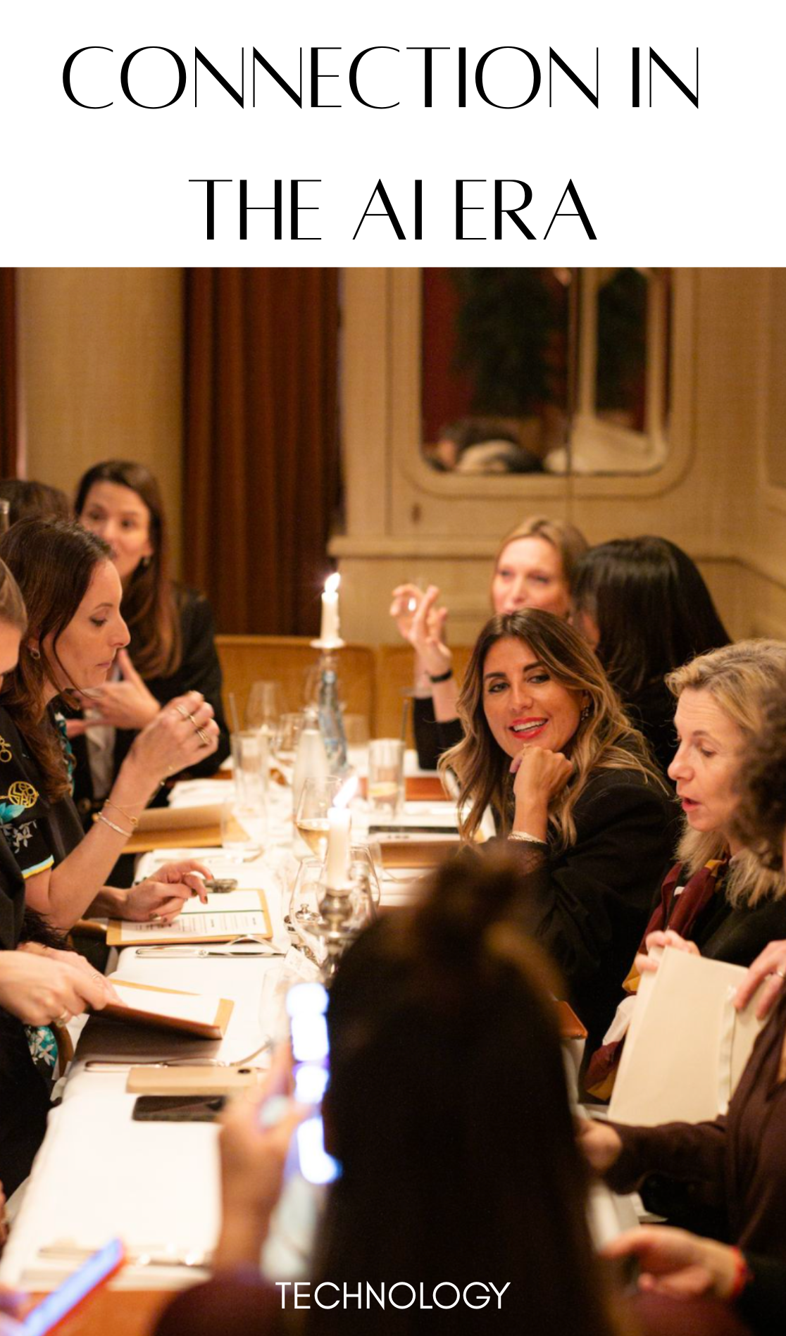 REACH OUT TO SENDER - Meet Intellectuals for Dinner: Connection in The Ai Era