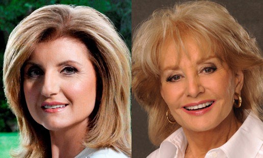 Arianna Huffington with Barbara Walters