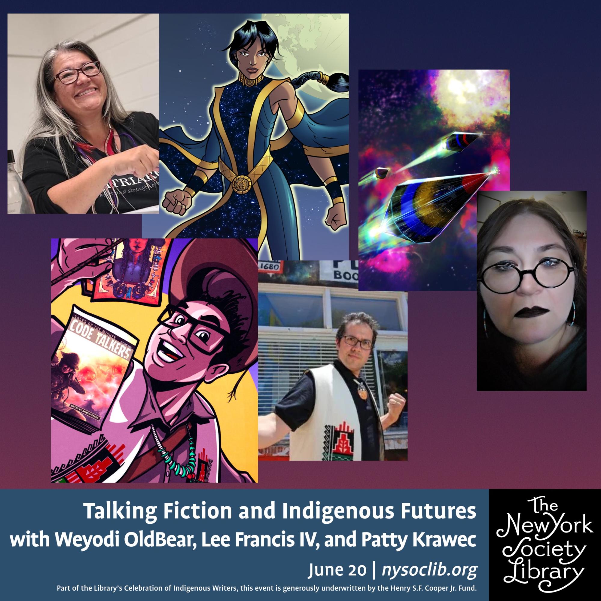 Talking Fiction and Indigenous Futures with Weyodi OldBear, Lee Francis IV, and Patty Krawec
