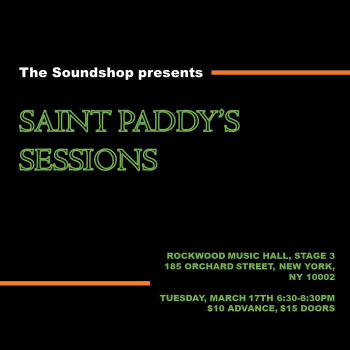 The Soundshop Presents: Saint Patrick's Day Sessions