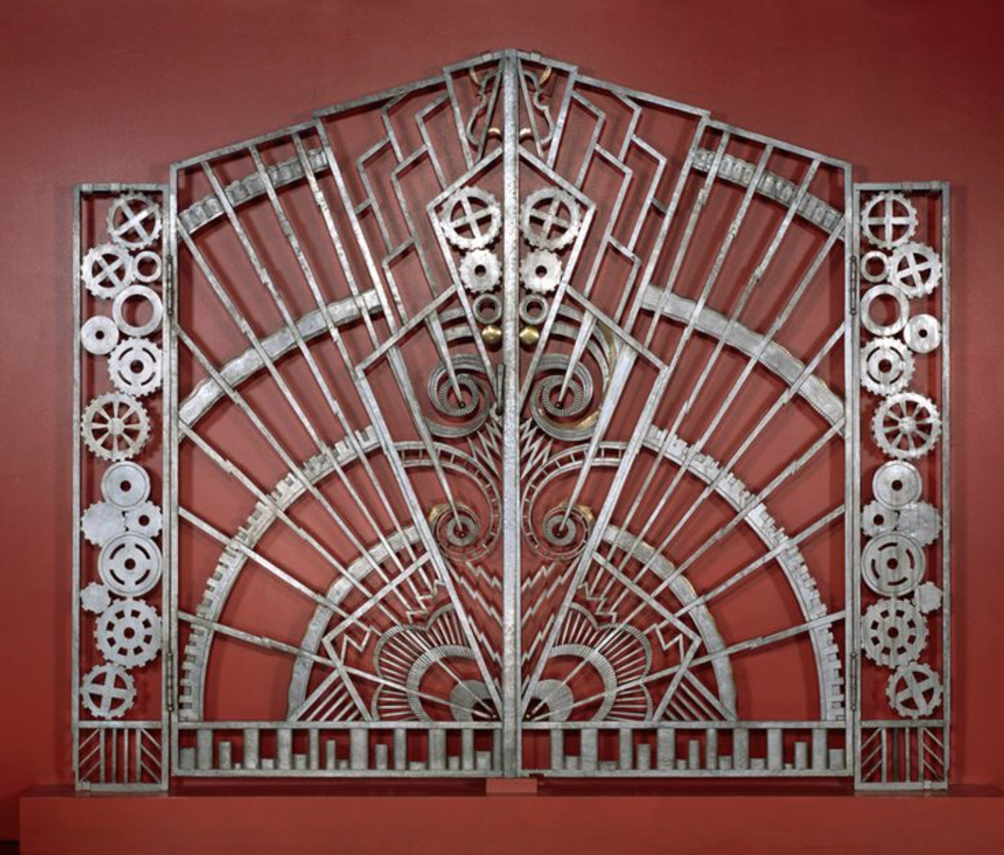 art deco metalwork