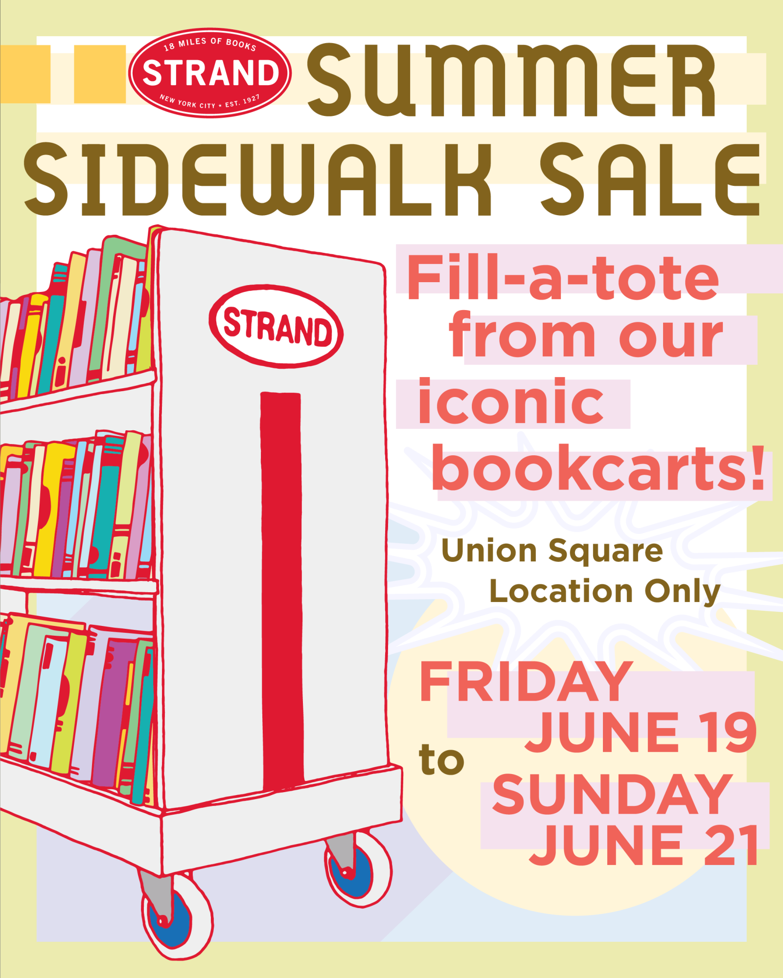 Strand Bookstore Summer Sidewalk Sale!