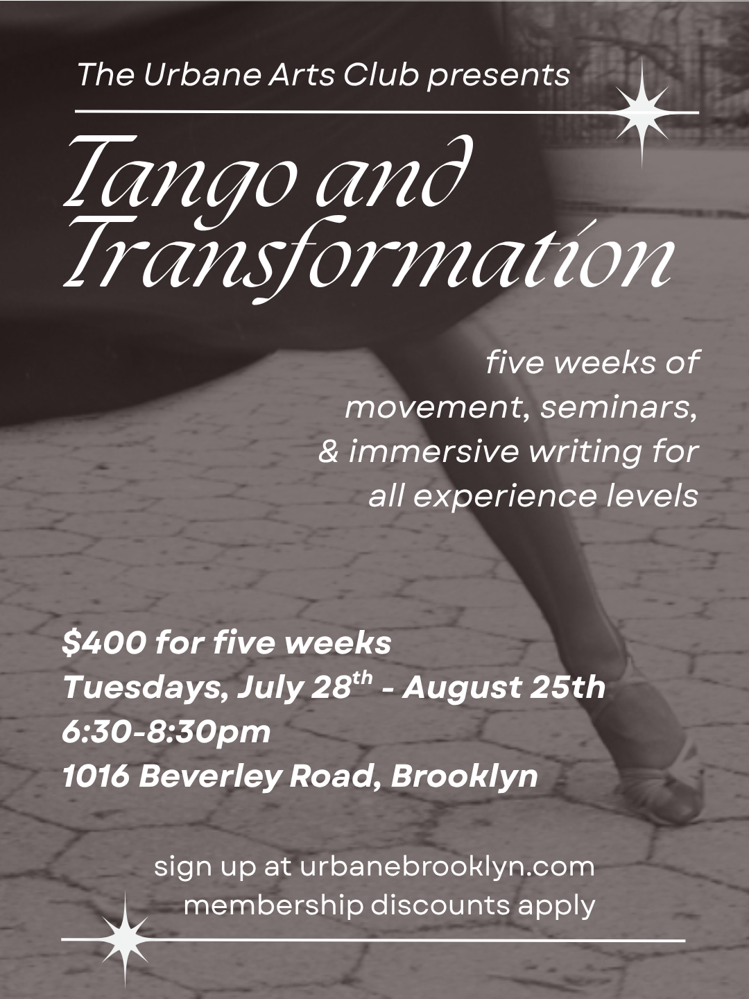 Tango and Transformation - 5 Week Dance + History Seminar